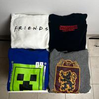 Lotto X4 felpe serie tv