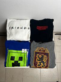 Lotto X4 felpe serie tv