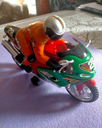 GRANDE MOTO DA CORSA GIOCATTOLO A FRIZIONE