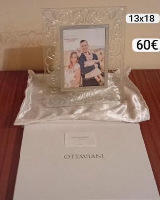 Porta foto cristallo e argento