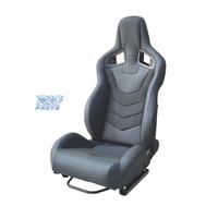 SEDILE BAQUET UNIVERSALE IN PELLE NERA LOOK SPORTS