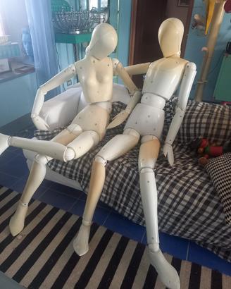 coppia manichini "Adamo ed Eva"