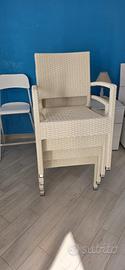 sedie da esterno in rattan