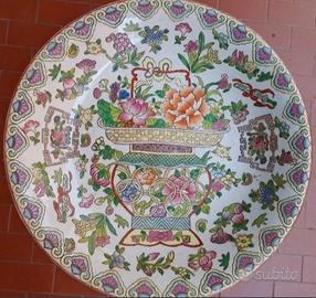 Piatto Cinese Famille Rose - Periodo Qianlong


