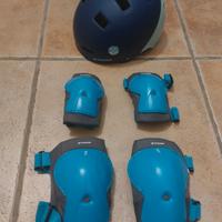 Casco, Ginocchiere e Gomitiere Btwin