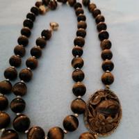 Collana in occhio di tigre