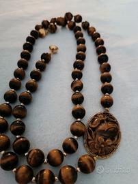 Collana in occhio di tigre