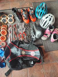  casco - pattini-pattinaggio velocità linea