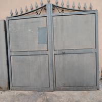 cancello più porta in ferro 