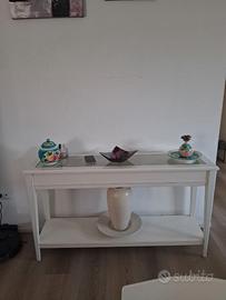 Consolle con piano in vetro ikea