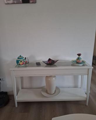 Consolle con piano in vetro ikea