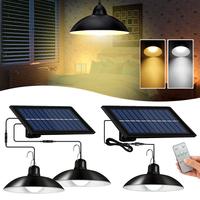 2 lampade a sospensione ad energia solare