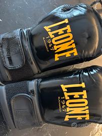 Guanti BOXE LEONE BLACK & GOLD