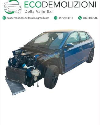 RICAMBI SKODA FABIA 2022 1.0 BENZINA 48KW