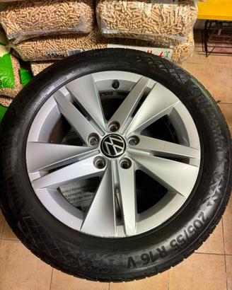 4 Cerchi VW 16” + gomme Continental 205/55 R16