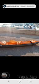 canoa gonfiabile  2 posti + pompa x gonfiare 