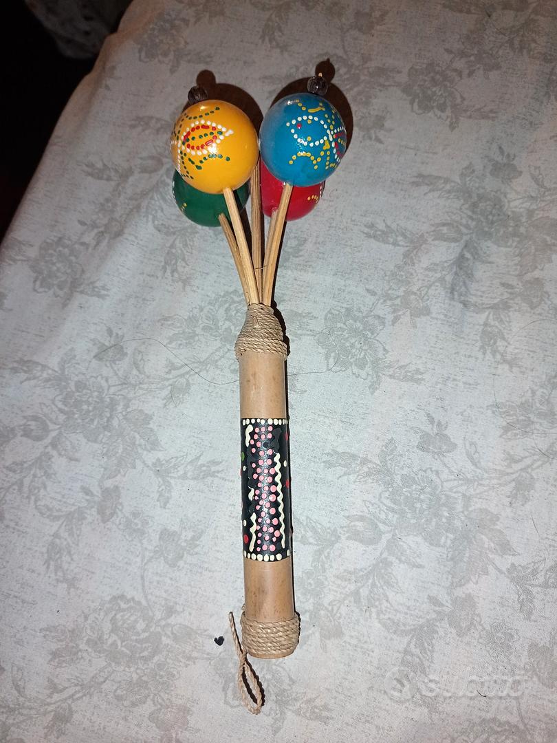 12 Maracas In Legno Per Bambini - Shaker Musicali Colorati | Giocattolo Educativo Per Prima Infanzia - Foto 3