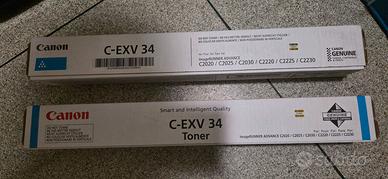 Toner originali Canon C-EXV 34 (CIANO)
