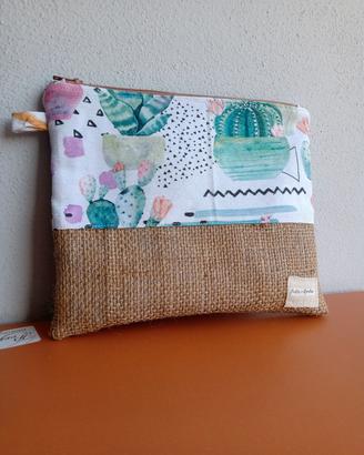 pochette estiva in tessuto fantasia