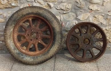 Ruote cerchio fiat 501 anno 1926