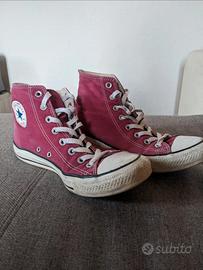 converse scarpe alte unisex bordeaux 