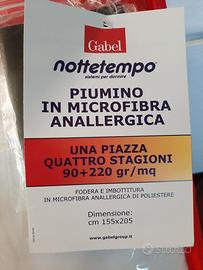 Piumino in microfibra quattro stagioni Gabel