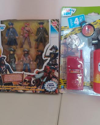 Playset pirati e set pompiere 
