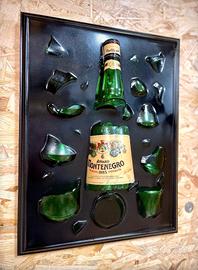 quadro artigianale bottiglia amaro montenegro