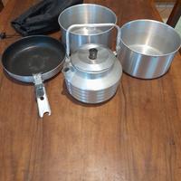 set pentole da campeggio 
