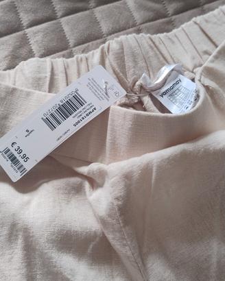 pantaloni di lino beige Yamamay