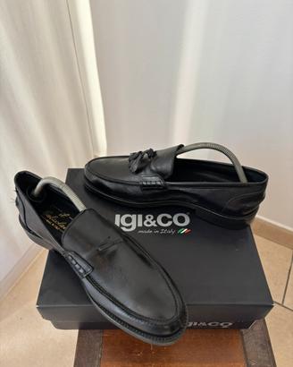 Scarpe in vero cuoio nere