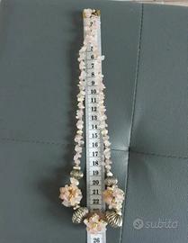 Collana in quarzo rosa Vintage 