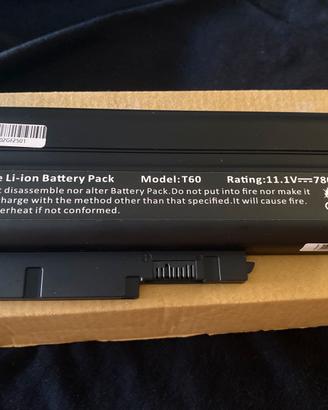 Batteria pc portatile  lenovo t 60