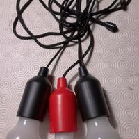 Lampadine led  3 pezzi con 9  batterie nuove