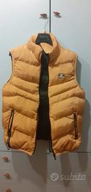 Piumino smanicato trapuntato uomo color senape