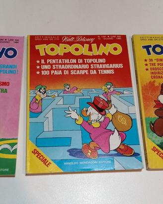 lotto 3 fumetti TOPOLINO 1280 - 1281 _ 1282