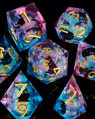 Set Dadi D&D - Gatti Neri e Galassia