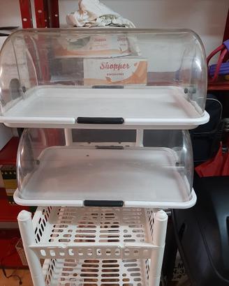 porta brioche a 2 scomparti