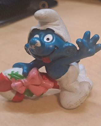 Puffo peyo 51907 Bastone Natale 1981 Schleich