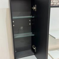 Mobiletto bagno sospeso nero