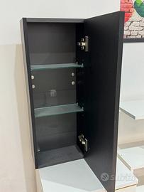 Mobiletto bagno sospeso nero