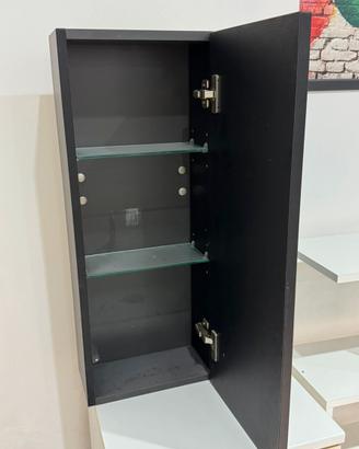 Mobiletto bagno sospeso nero