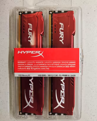 HyperX Fury 16GB (2x8GB) DDR3-1866 CL10
