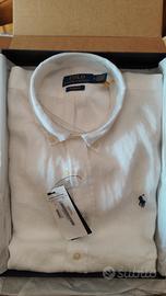 camicia in lino Ralph Lauren NUOVA 