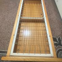 letto con rete con 2 cassettoni contenitore