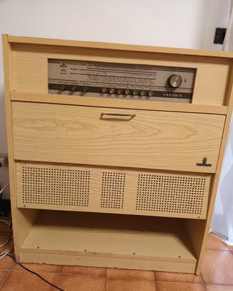 Mobiletto grundig radio e giradischi