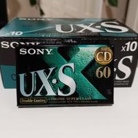 Box 10 Sony Ux-s 60 Chrome cassette vergini
