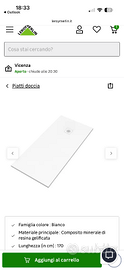 Piatto doccia 170x70