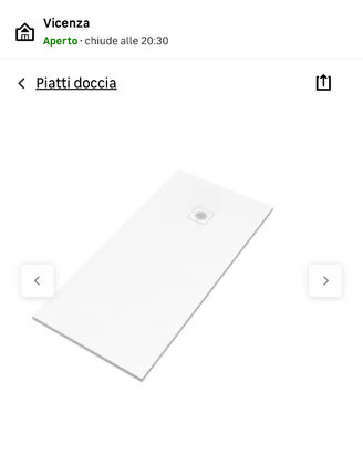Piatto doccia 170x70