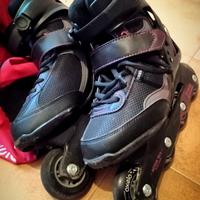 Pattini Oxelo n.39 + Borsa Oxelo Magenta 